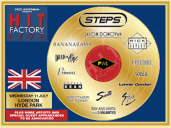 Hit Factory Live: Kylie Minogue + Steps + Rick Astley + Jason Donovan + Bananarama + Dead Or Alive + Pepsi & Shirlie + Princess + Sinitta + Hazell Dean + Sonia + Sybil + 2 Unlimited + Lonnie Gordon + Brother Beyond picture
