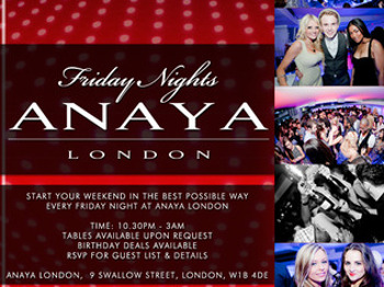 Friday Nights At Anaya London: DJ Marcel Lawson + DJ Guy D'Agelo + DJ G Starr + DJ Joel Corry picture