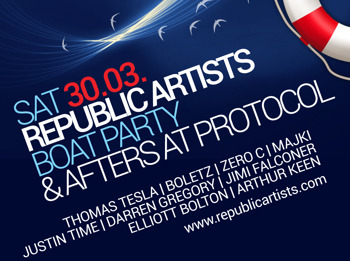 Republic Artists Boat Party & Afters At Protocol: Tomasuchy + Arthur Keen + Justin Time picture