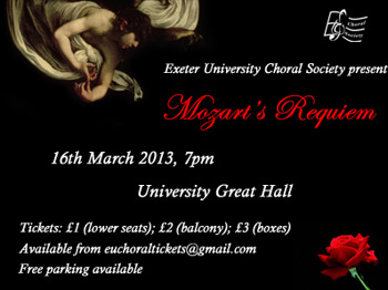 Mozart's Requiem: Exeter University Choral Society picture