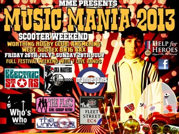 Music Mania 2013: Who's Who + The Universal + Electric Stars + Fliks + The Ska Masters + The Mannequins + The Fleet Street + Darren Bennett + DJ Domm + Millsy + Nic Dunnaway + Madam Scorcher picture