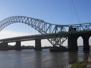 Silver Jubilee Bridge Zip Slide For Cystic Fibrosis picture
