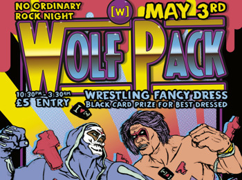 Wolfpack Wrestling Fancy Dress - Black Card For Best Dressed picture