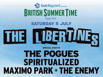 Barclaycard Presents British Summer Time Hyde Park: The Libertines + The Pogues + Spiritualized + Maximo Park + The Enemy + Swim Deep + Reverend And The Makers + Wolf Alice + Darlia + I Am Kloot + Brownbear + The View + The Twang + The Rifles + Raglans + Cuckoo Lander + Slaves + The Jacques + Lois & The Love picture