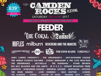 Camden Rocks Festival 2017 - Feeder, The Coral, The Damned, The Rifles, plus many more picture